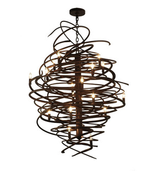 Cyclone 18 Light Chandelier in Rust,Antique (57|116006)