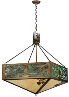 Balsam Pine Four Light Inverted Pendant in Antique Copper (57|114497)