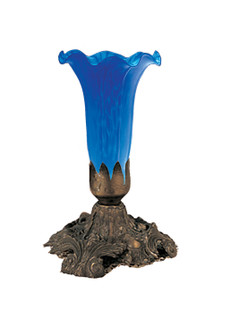 Blue One Light Accent Lamp in Antique,Mahogany Bronze (57|11262)