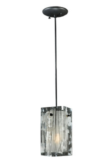 Metro One Light Mini Pendant in Branches (Black/White Streamers/Fractures (57|111292)