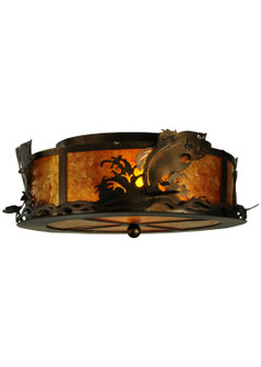 Leaping Bass Two Light Flushmount in Antique Copper (57|110601)