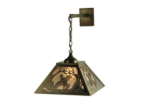 Ruffed Grouse One Light Wall Sconce in Antique Copper/Silver Mica (57|110134)