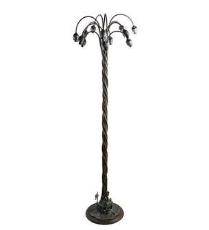 Bronze Lily 12 Light Floor Base in Verdigris (57|10881)