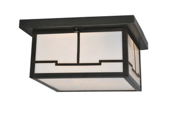 Hyde Park Two Light Flushmount in Craftsman Brown (57|106621)