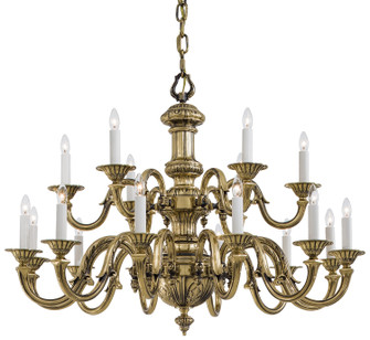 Metropolitan 18 Light Chandelier in Classic Brass (29|N700218)