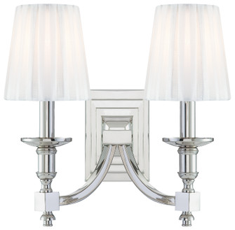 Continental Classics Two Light Wall Sconce in Polished Nickel (29|N2642-613)