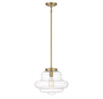 One Light Pendant in Natural Brass (446|M7022NB)