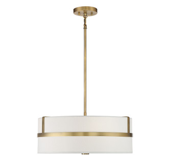 Four Light Pendant in Natural Brass (446|M70102NB)