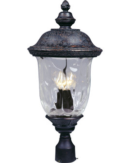 Carriage House VX Three Light Outdoor Pole/Post Lantern in Oriental Bronze (16|40420WGOB)