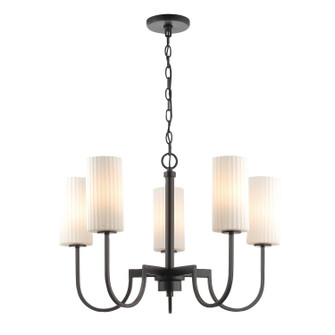 Town and Country Five Light Chandelier in Black (16|32005SWBK)