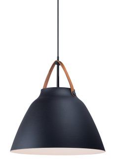 Nordic One Light Pendant in Tan Leather / Black (16|11358TNBK)