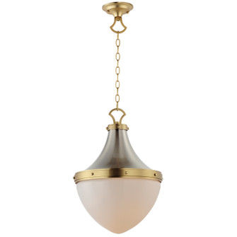 Conrad One Light Pendant in Satin Nickel / Satin Brass (16|10386WTSNSBR)