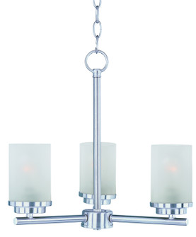 Corona Three Light Chandelier in Satin Nickel (16|10203FTSN)