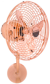 Michelle Parede 19``Wall Fan in Polished Copper (101|MP-CP-MTL)