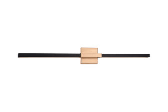 Lineare LED Wall Sconce in Matte Black & Aged Gold Brass (423|W64736MBAG)