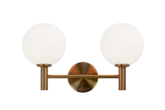 Cosmo Two Light Wall Sconce in Aged Gold Brass (423|S06002AGOP)