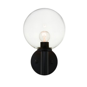 Cosmo One Light Wall Sconce in Black (423|S06001BKCL)