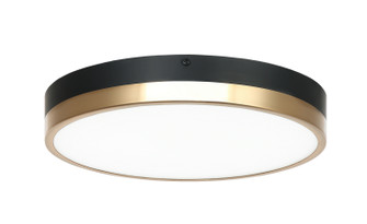 Tone LED Flush Mount in Black & Aged Gold Brass (423|M15301BKAG)