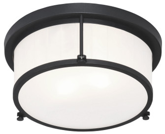 Caisse Claire Two Light Flush Mount in Matte Black (423|M14902MB)