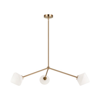 Novo Three Light Pendant in Aged Gold Brass (423|C81743AGOP)