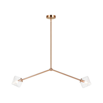 Novo Two Light Pendant in Aged Gold Brass (423|C81742AGCL)