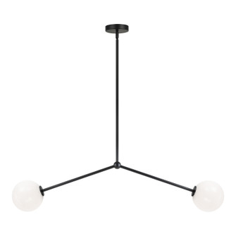 Novo Two Light Pendant in Black (423|C81702BKOP)