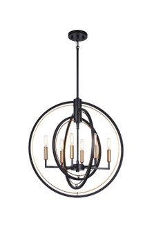 Odyssey Six Light Pendant in Black (423|C78606BK)