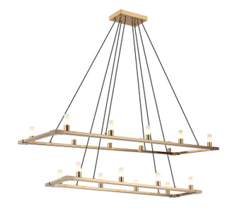 Cascadian 18 Light Chandelier in Aged Gold Brass (423|C75218AG)