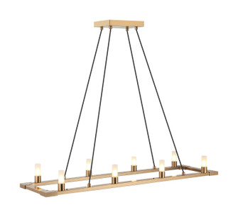 Cascadian Eight Light Chandelier in Aged Gold Brass (423|C75208AG)