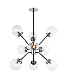 Maru Nine Light Chandelier in Chrome (423|C72309CHCL)