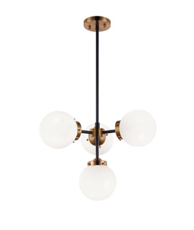 Maru Four Light Pendant in Aged Gold Brass (423|C72304AGOP)