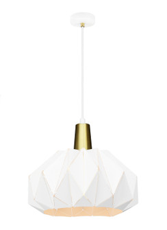 The Origami One Light Pendant in White (423|C70901WH)