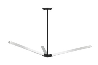 Asterisk Three Light Pendant in Matte Black / Chrome (423|C66813MBCH)