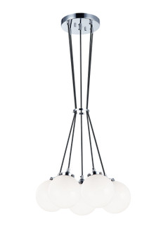 The Bougie Five Light Pendant in Chrome (423|C63005CHOP)