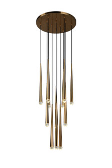 Renaie LED Pendant in Aged Gold Brass (423|C62712AG)