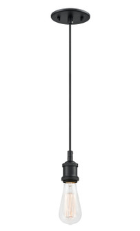 Bulstrode'S Workshop One Light Pendant in Black (423|C46100BK)