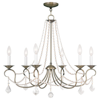 Pennington Six Light Chandelier in Antique Brass (107|6516-01)