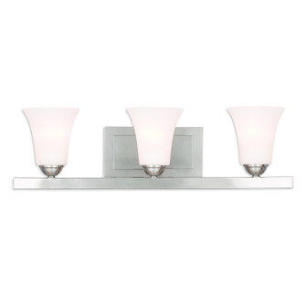 Ridgedale Three Light Bath Vanity in Brushed Nickel (107|6493-91)