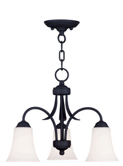 Ridgedale Three Light Chandelier/Ceiling Mount in Black (107|6474-04)