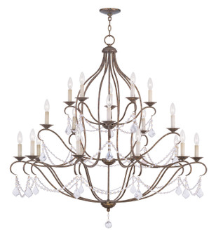 Chesterfield 20 Light Chandelier in Hand Applied Venetian Golden Bronze (107|6439-71)