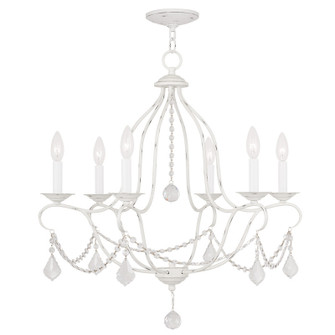 Chesterfield Six Light Chandelier in Antique White (107|6426-60)