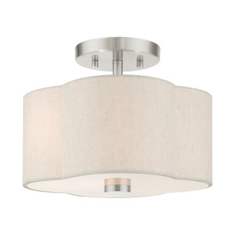 Solstice Two Light Semi Flush Mount in Brushed Nickel (107|58061-91)