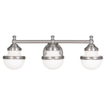 Oldwick Three Light Bath Vanity in Brushed Nickel (107|5713-91)