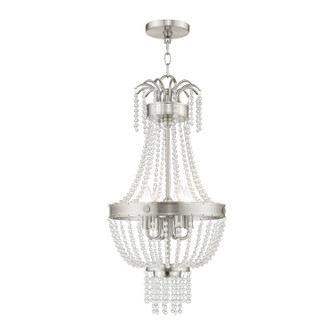 Valentina Four Light Pendant in Brushed Nickel (107|51854-91)