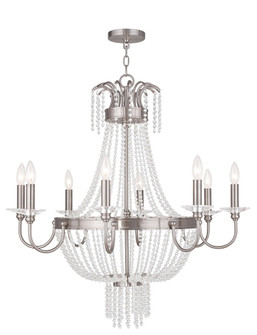 Valentina Eight Light Chandelier in Brushed Nickel (107|51848-91)