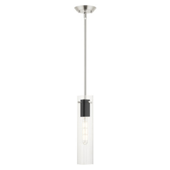 Beckett One Light Pendant in Brushed Nickel & Black (107|51160-91)