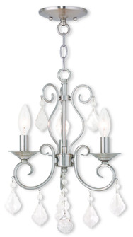 Donatella Three Light Mini Chandelier/Ceiling Mount in Brushed Nickel (107|50763-91)