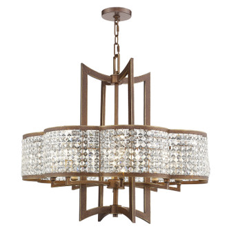 Grammercy Eight Light Chandelier in Hand Applied Palacial Bronze (107|50578-64)
