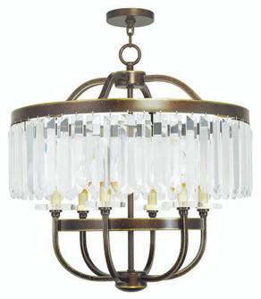 Ashton Six Light Chandelier in Hand Applied Palacial Bronze (107|50546-64)
