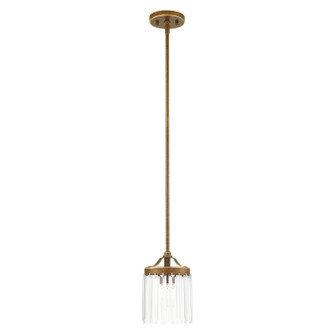 Ashton One Light Mini Pendant in Hand Applied Palacial Bronze (107|50530-64)